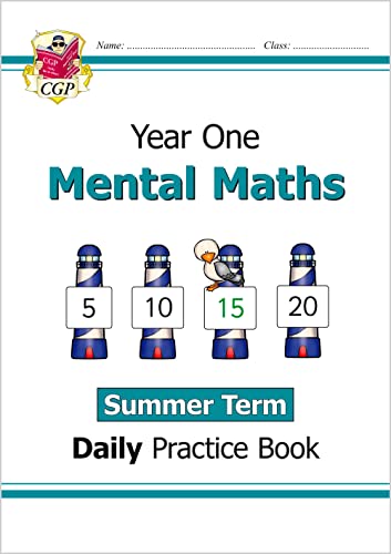 KS1 Mental Maths Year 1 Daily Practice Book: Summer Term (CGP Year 1 Daily Workbooks)